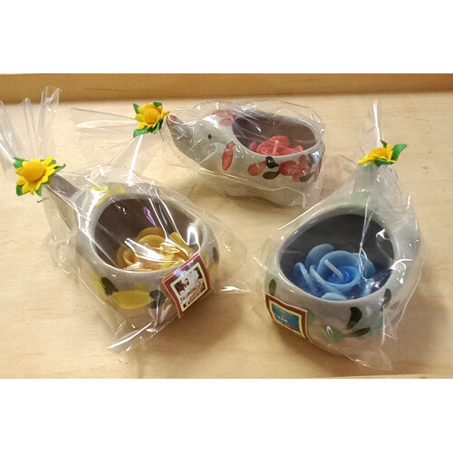 Porcelánový svícen s vonnou svíčkou - slon velký