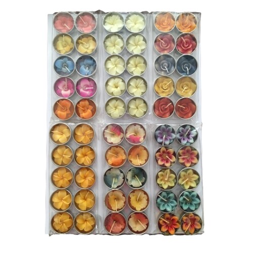 Čajové svíčky - Květy