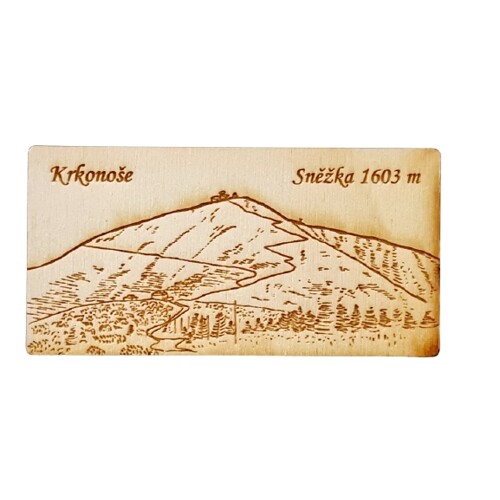 Magnetka dřevěná vypalovaná KR18