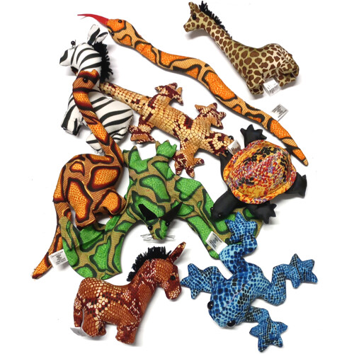 Látkové zvířátko plněné pískem