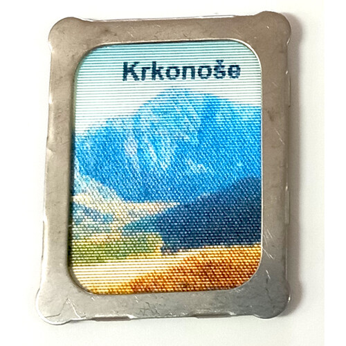 Magnetka kovová , lentikulární  Krakonoš, Sněžka