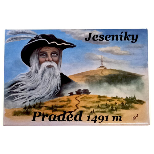 Magnetka plechová Jeseníky-Praděd