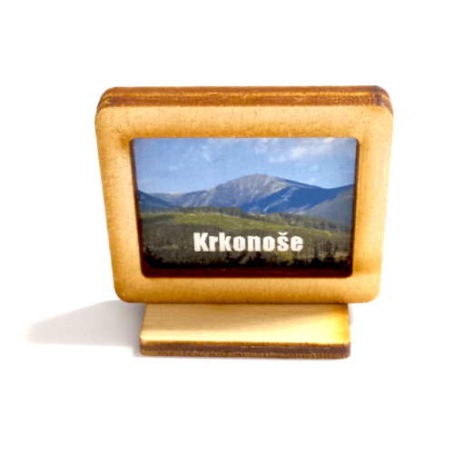 Krkonoše - obrázek v dřevěném rámečku