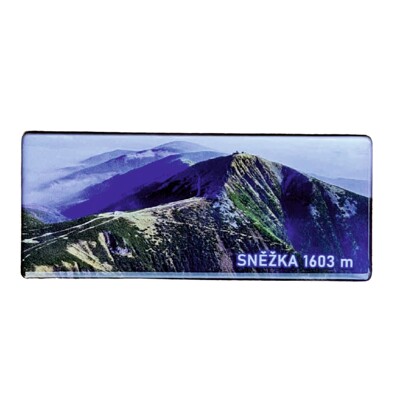 Magnetka akryl panorama letní Sněžka KR02