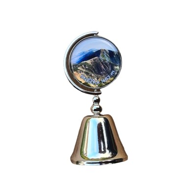 Zvonek kov oboustranný otočný motiv KR31