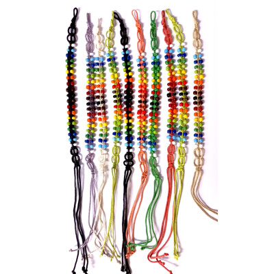 Náramek korálky dvouřadý