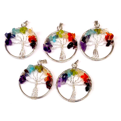 Přívěsek čakra stromek s minerály