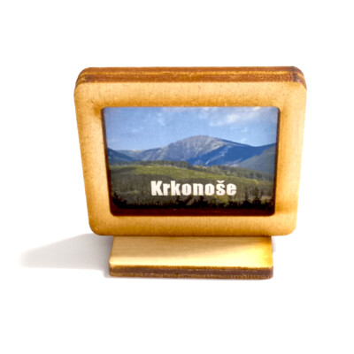 Krkonoše - obrázek v dřevěném rámečku