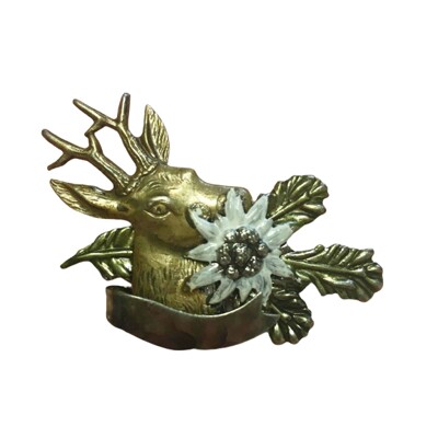 31. Hlava srnce, protěž, stuha - ručně barvené