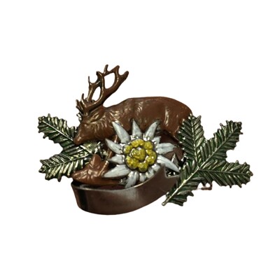 40. Jelen celý, stuha, protěž - ručně barvené