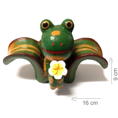 Žába dřevěná na lavici