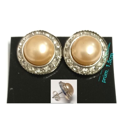 Náušnice puzeta perleťové
