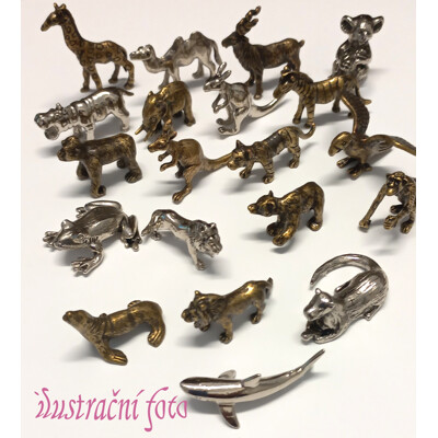 Mix kovových zvířátek