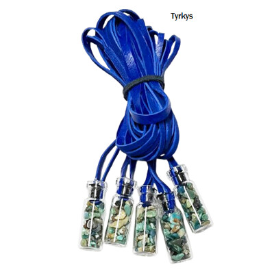 Lahvička na koženém řemínku, výběr