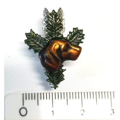 1.Touleček,úlomek,hlava pes -barvené