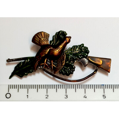 29. Tetřev, puška, úlomek - barvené