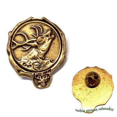 Lovecký odznak č.2 odlévaný, jelen