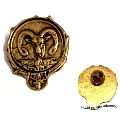 Lovecký odznak č.5 odlévaný, muflon