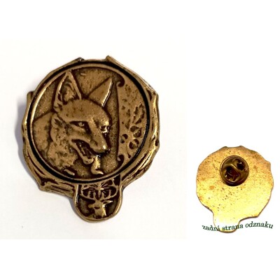 Lovecký odznak č.6 odlévaný, liška